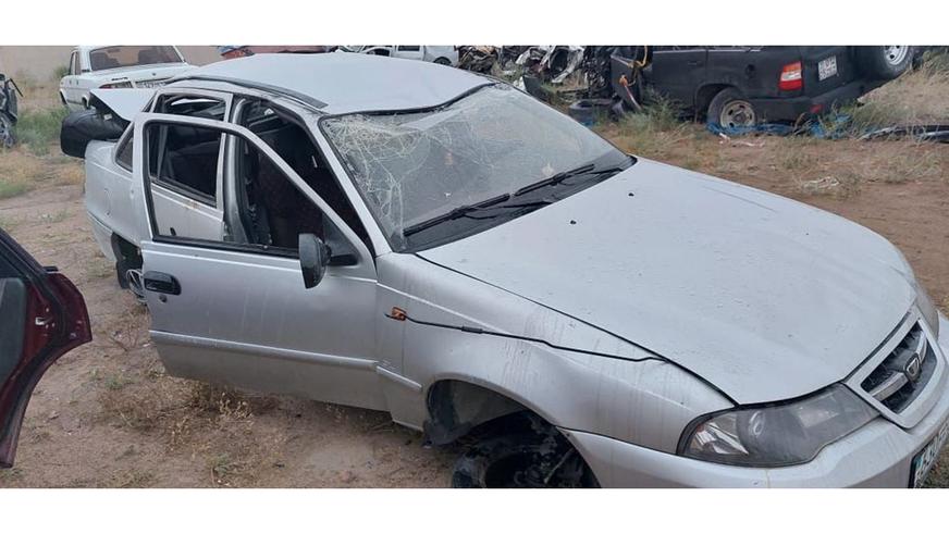 Nexia с переполненным салоном перевернулась на трассе