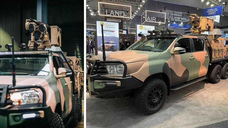 В Австралии создали шестиколёсный Toyota Hilux для военных