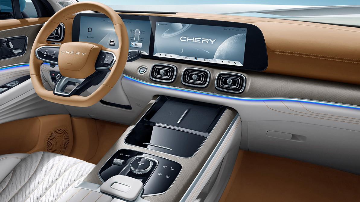 Новый флагман от Chery изнутри похож на Mercedes-Benz