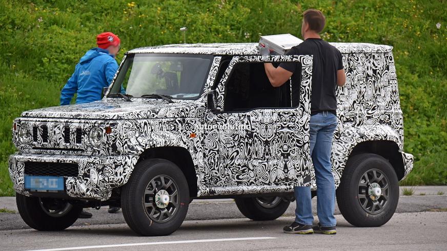 Пятидверную версию Suzuki Jimny заметили на тестах
