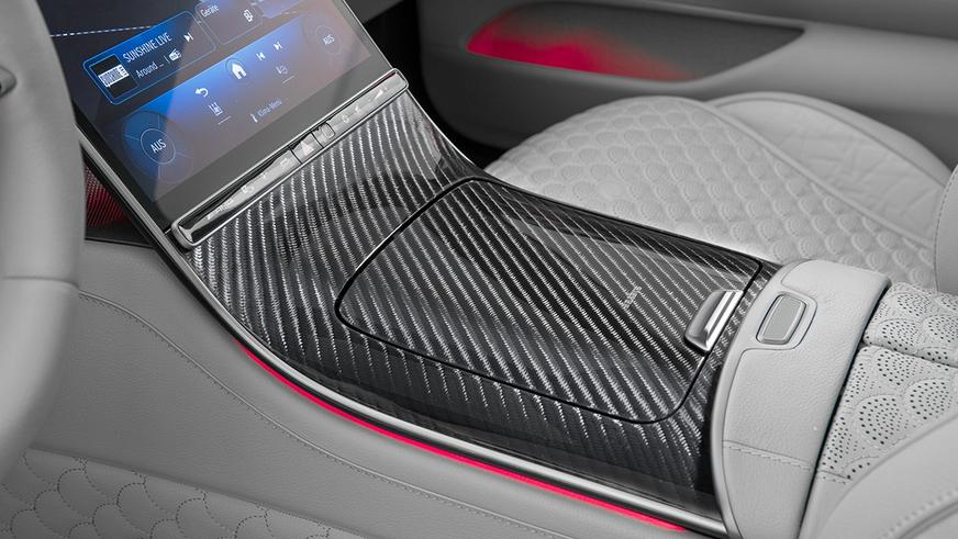 Монохромный Mercedes-Benz S-класса от Brabus: тысяча гибридных «лошадей»