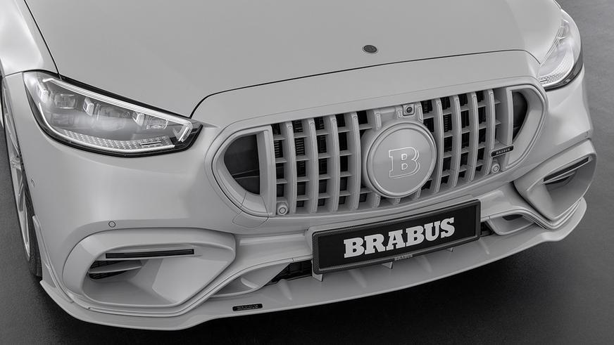 Монохромный Mercedes-Benz S-класса от Brabus: тысяча гибридных «лошадей»