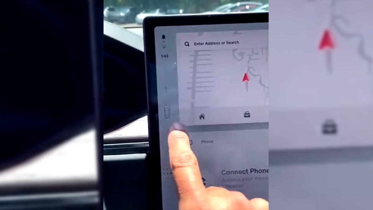 Tesla внедряет сенсорный селектор передач