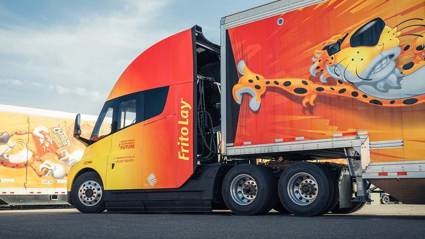 Tesla Semi в работе
