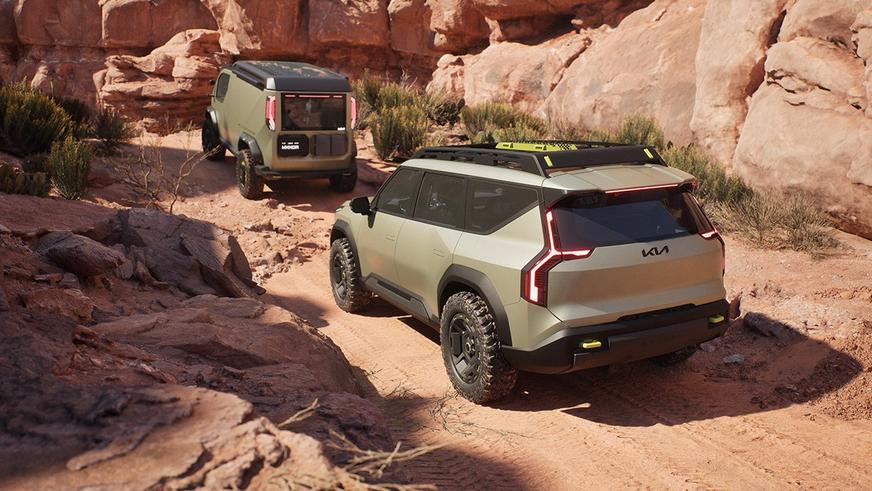 Kia подготовила к бездорожью электрические кроссовер и вэн