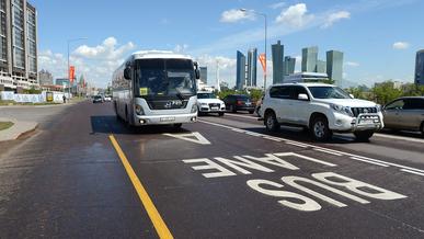 Время движения обычных авто по Bus Lane в Астане изменят с 22 апреля