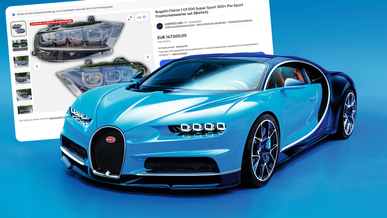 Сколько стоят фары Bugatti Chiron