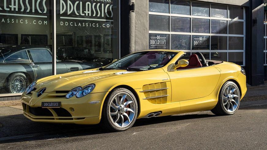На продажу выставили уникальный Mercedes-Benz SLR McLaren. Он жёлтый!