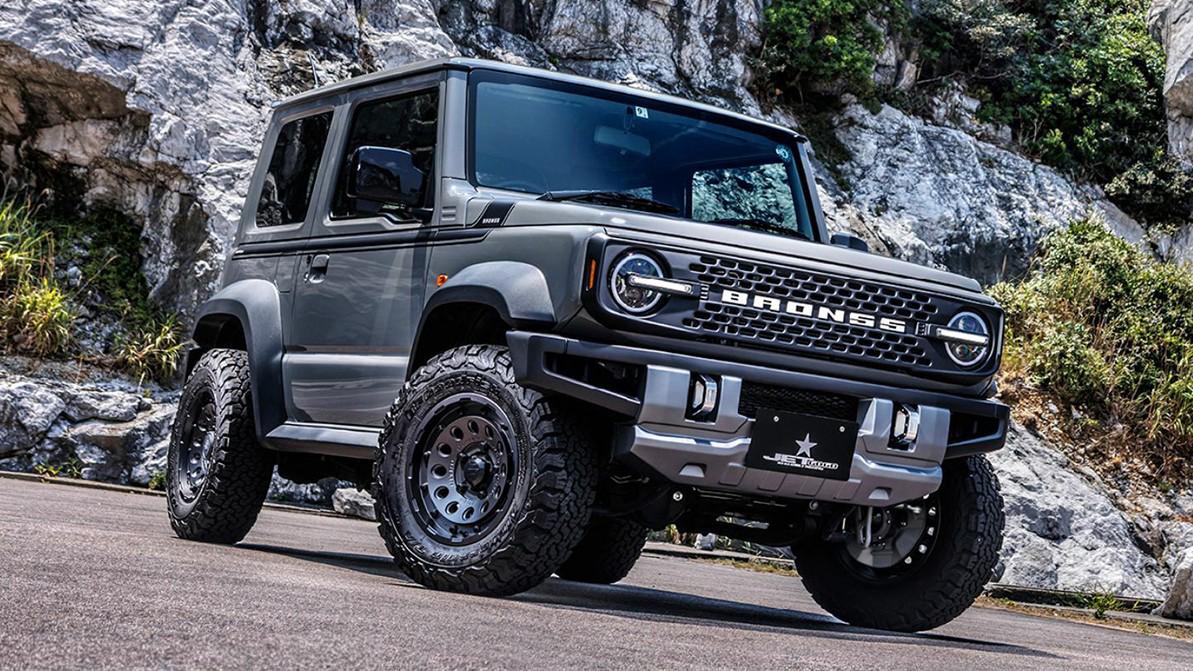 Suzuki Jimny превратили в миниатюрную копию Ford Bronco