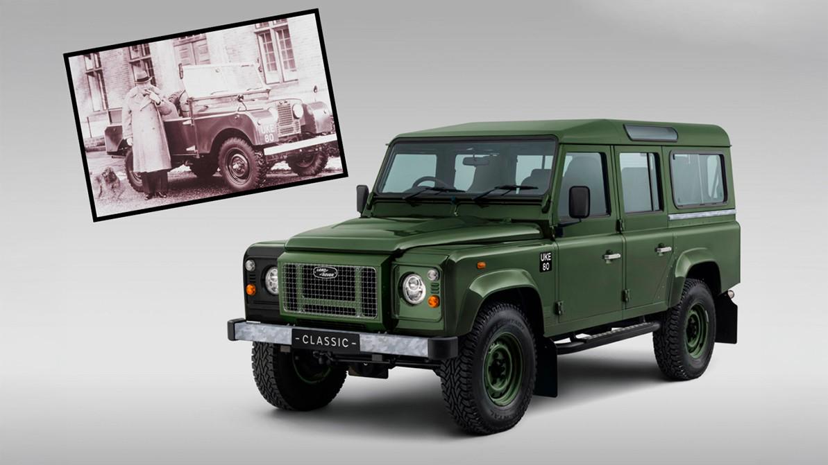 Классический Defender стилизуют под машину Уинстона Черчилля. Очень дорого