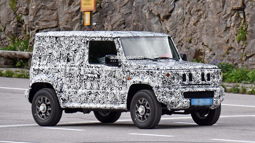 Пятидверную версию Suzuki Jimny заметили на тестах