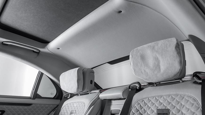 Монохромный Mercedes-Benz S-класса от Brabus: тысяча гибридных «лошадей»