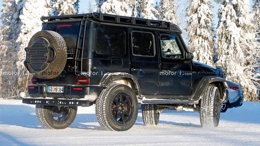 Новый «гелендваген» 4×4² на зимних тестах