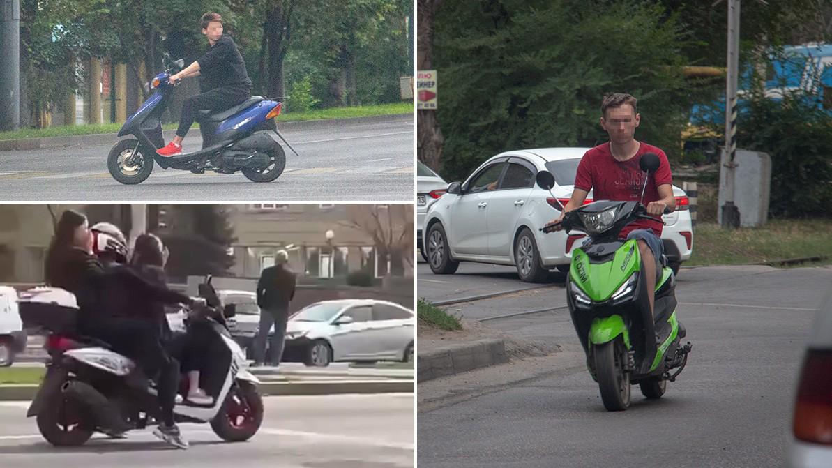 Полторы тысячи мопедистов оштрафовали в Алматы за неделю