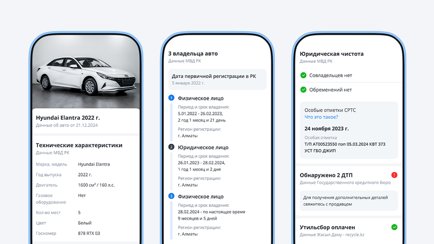 На Kolesa.kz в объявлениях о продаже появилась «История авто»