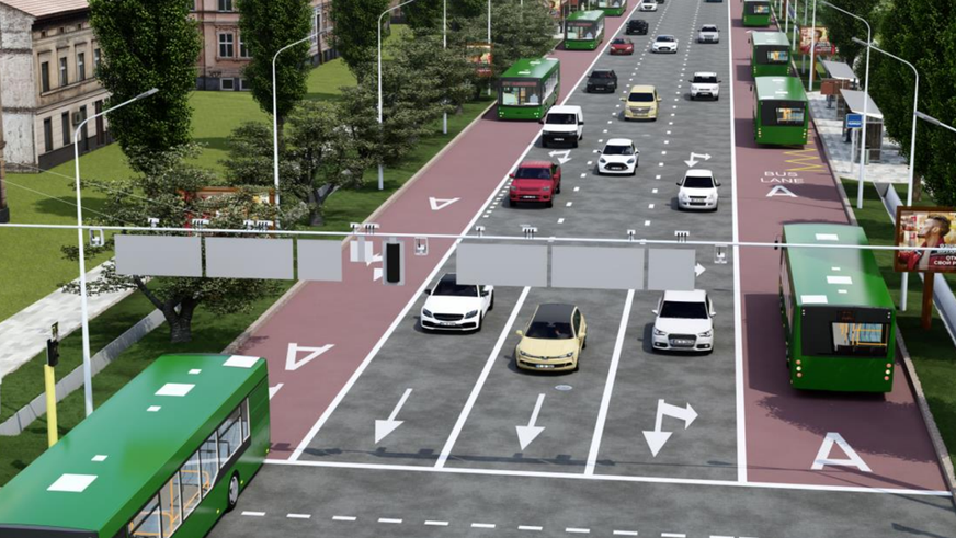 На улице Желтоксан в Алматы начали обустраивать BRT