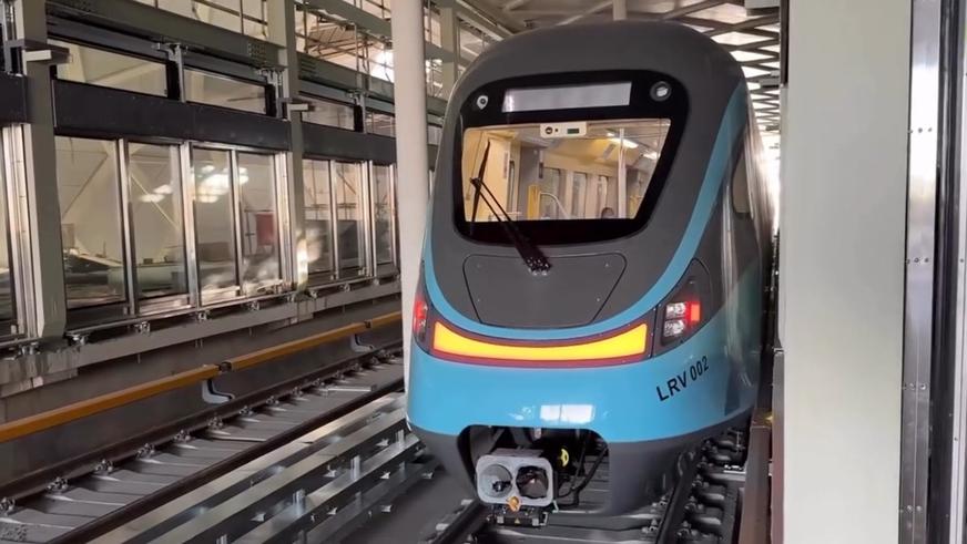 Первый состав LRT в Астане поехал без машиниста со скоростью 10 км/ч