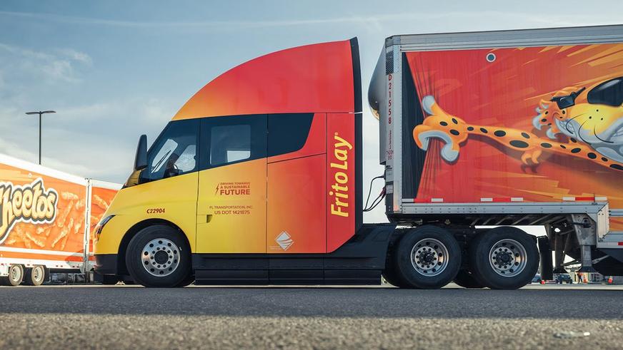 Tesla Semi в работе