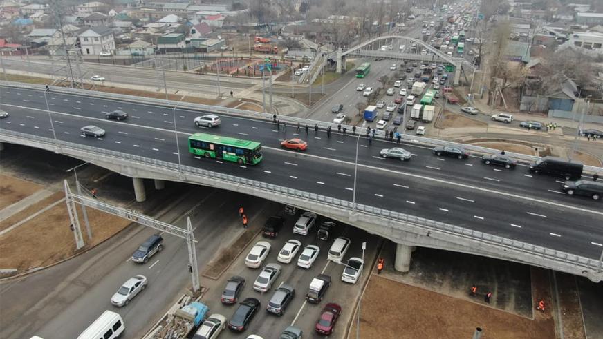 Развязку на Рыскулова – Емцова открыли в Алматы