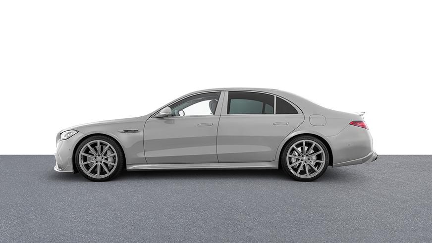 Монохромный Mercedes-Benz S-класса от Brabus: тысяча гибридных «лошадей»