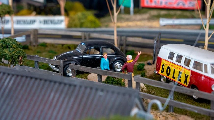 Гоночная трасса внутри Porsche 917