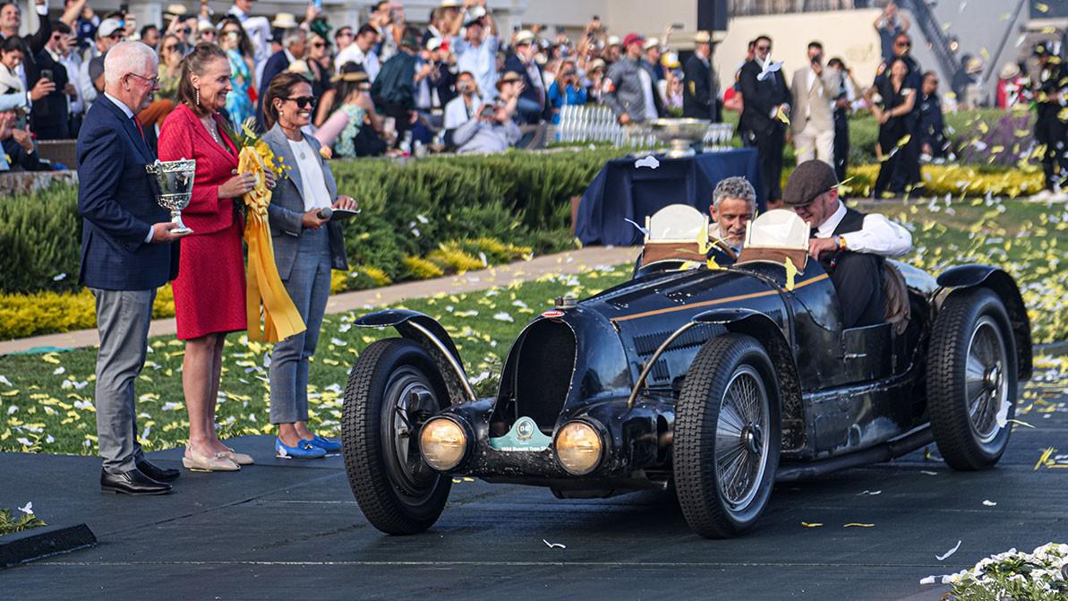 Гоночный Bugatti Type 59 стал триумфатором Пеббл-бич