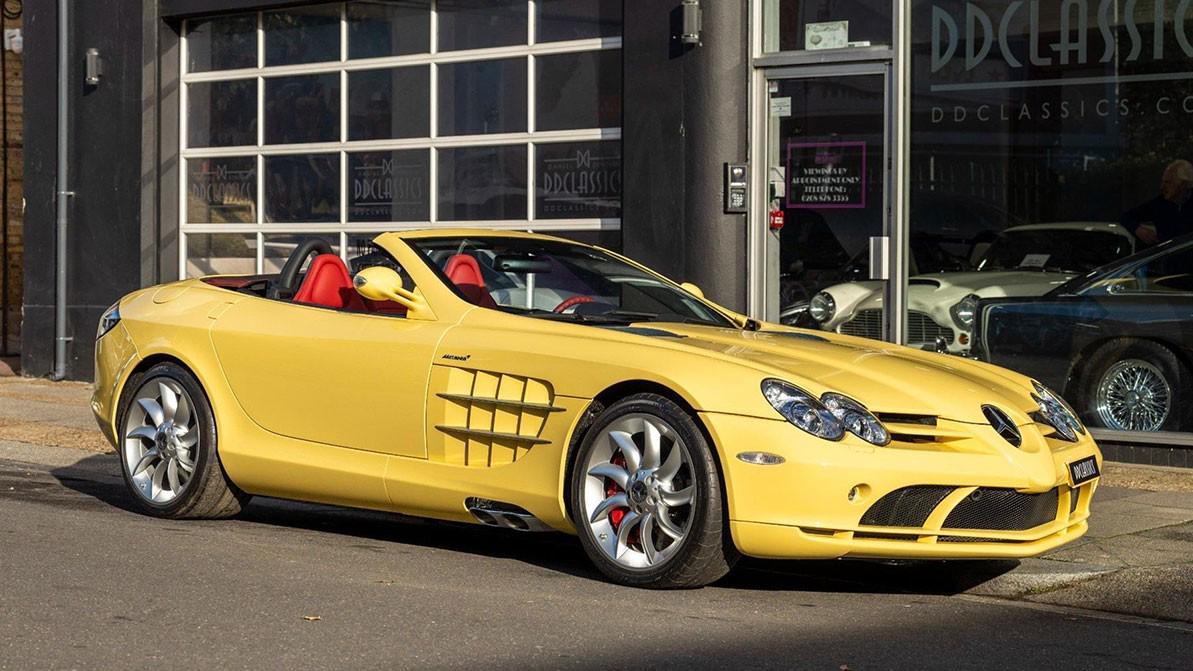 На продажу выставили уникальный Mercedes-Benz SLR McLaren. Он жёлтый!