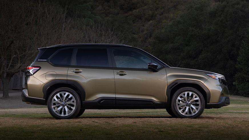 Показаны Subaru Forester Hybrid и Wilderness