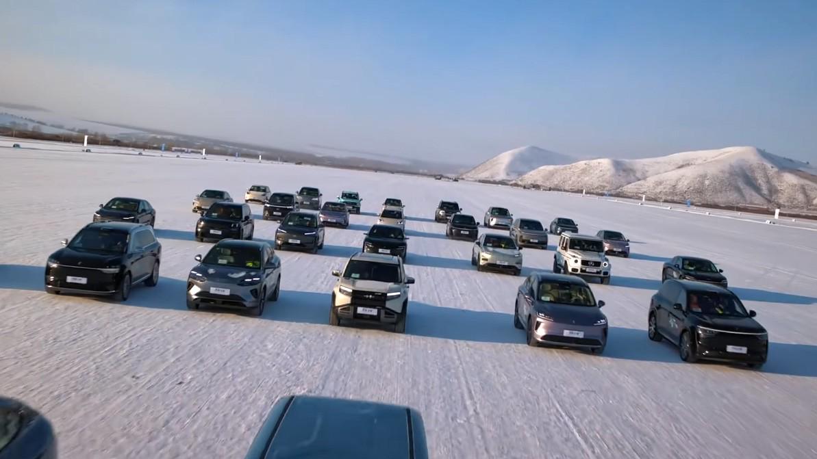 Массовый зимний тест запаса хода провели в Китае