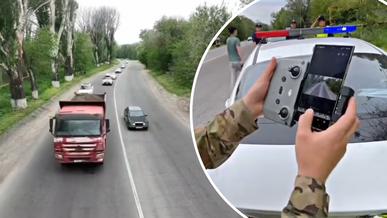 Полицейские дроны вновь следят за дорогами в Алматинской области
