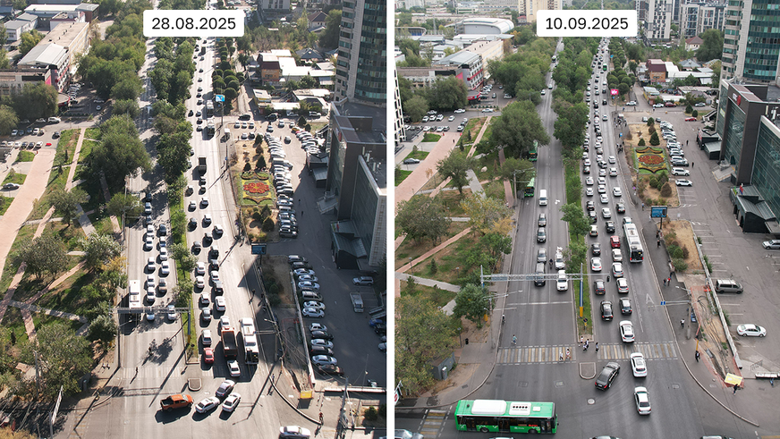 Путь по Абая: один километр за 30 минут