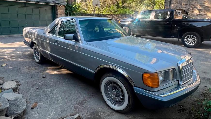 Фото дня: Mercedes-Benz W126 превратили в пикап