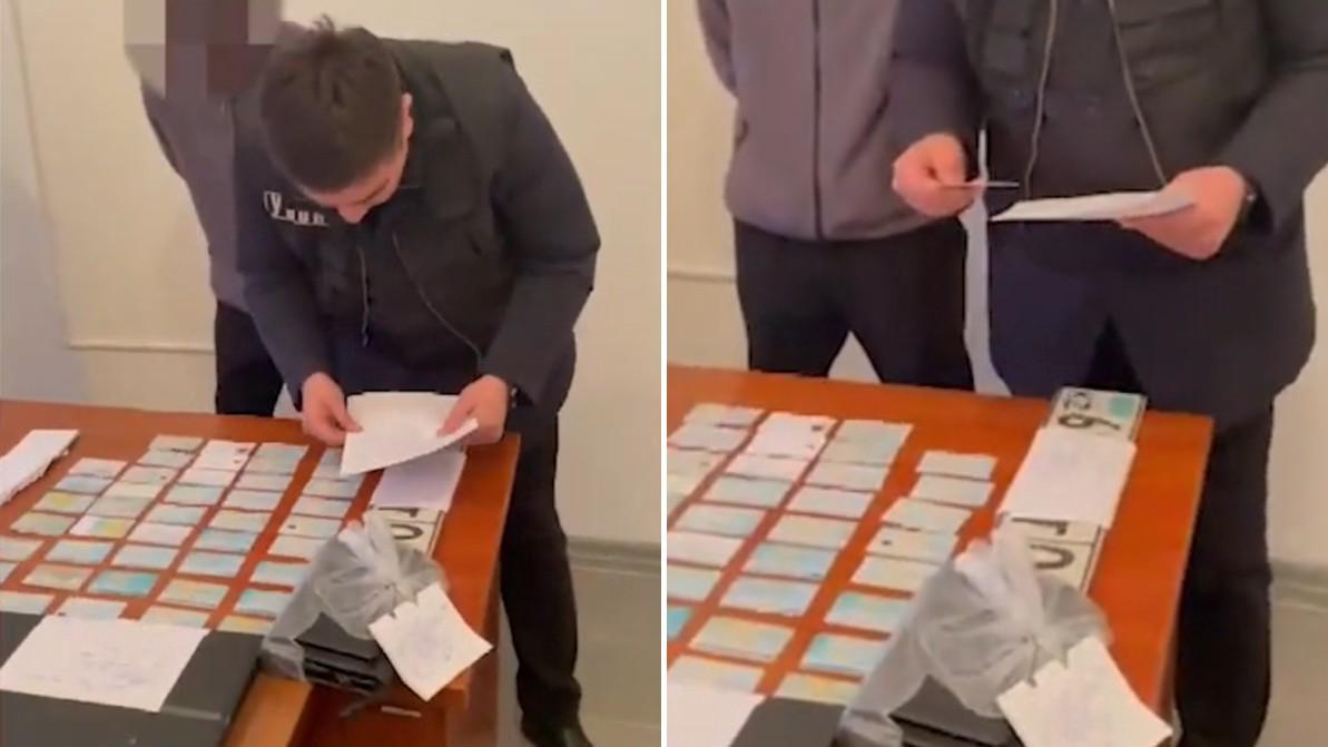 В Жамбылской области изъяли 41 поддельный техпаспорт и 500 заготовок СРТС
