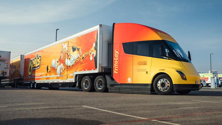 Tesla Semi в работе
