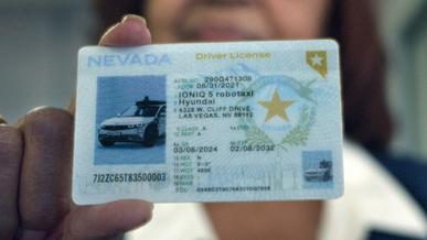 В США автомобилю выдали водительское удостоверение