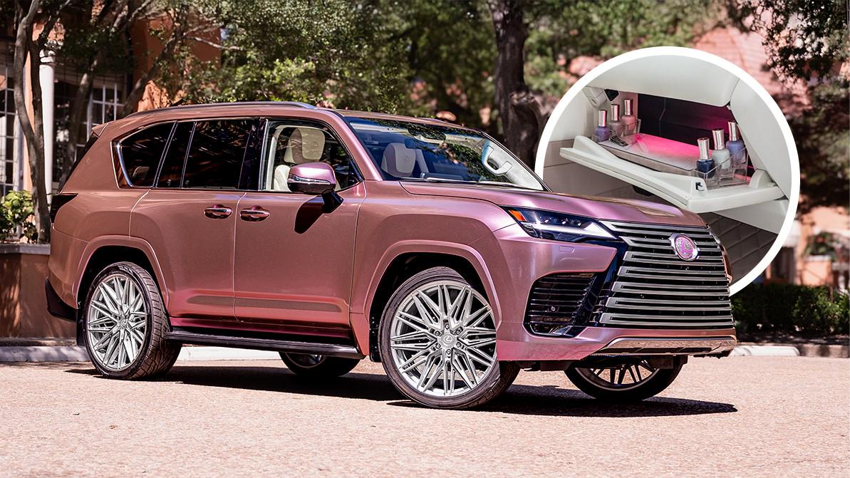 Lexus LX превратили в гламурный маникюрный салон