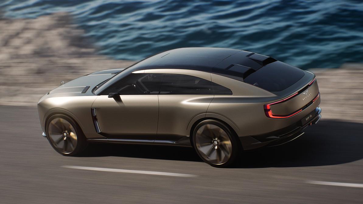 Bentley показала первый электрокар — экзотический 3-местный кроссовер