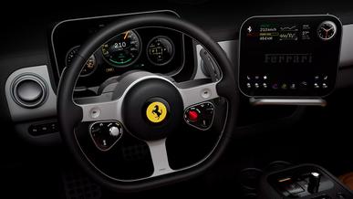 Раскрыты детали интерьера первого электрического Ferrari