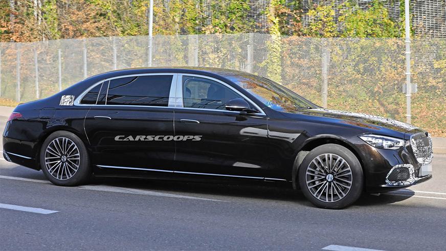 Новый Maybach S-класса снова замечен на тестах