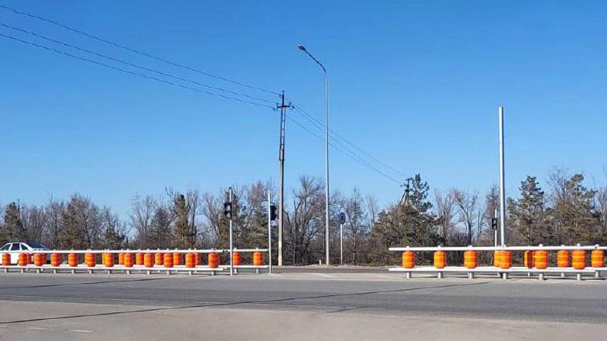 Роликовые отбойники появились на республиканской трассе
