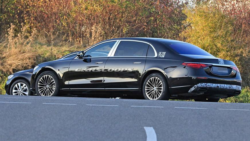 Новый Maybach S-класса снова замечен на тестах