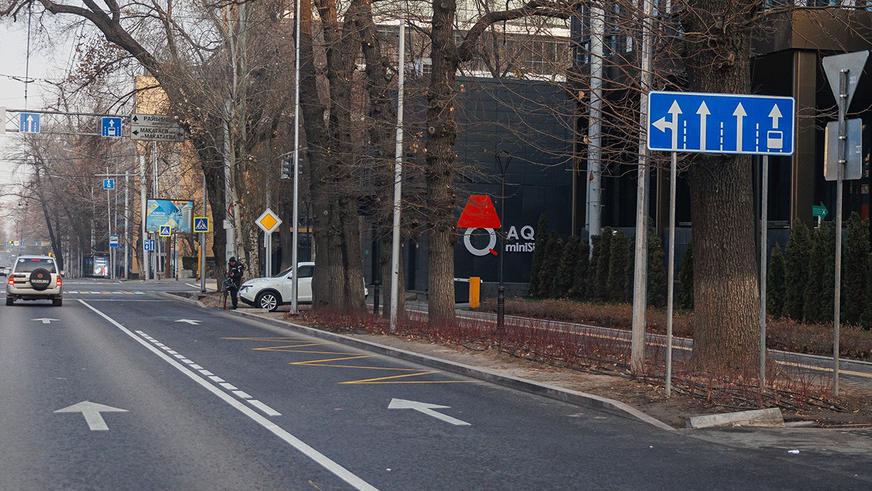 BRT на Желтоксан: как ездить по улице с изменённой разметкой и новыми знаками