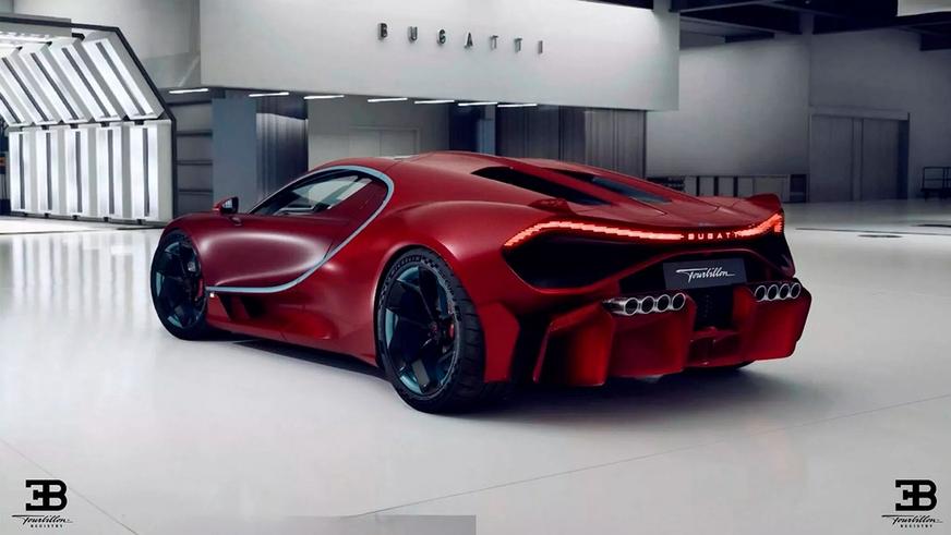 Новый гиперкар Bugatti оснастят восемью выхлопными трубами за $240 000