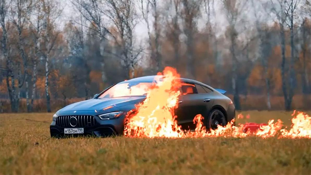 Москвич сжёг свой Mercedes-AMG GT 63 S — Kolesa.kz || Почитать