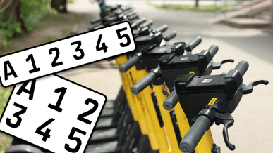 Какие номера будут присваивать электросамокатам