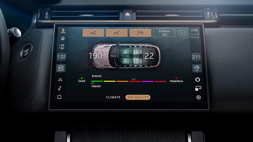 Обновлённый Range Rover Velar лишили кнопок в салоне