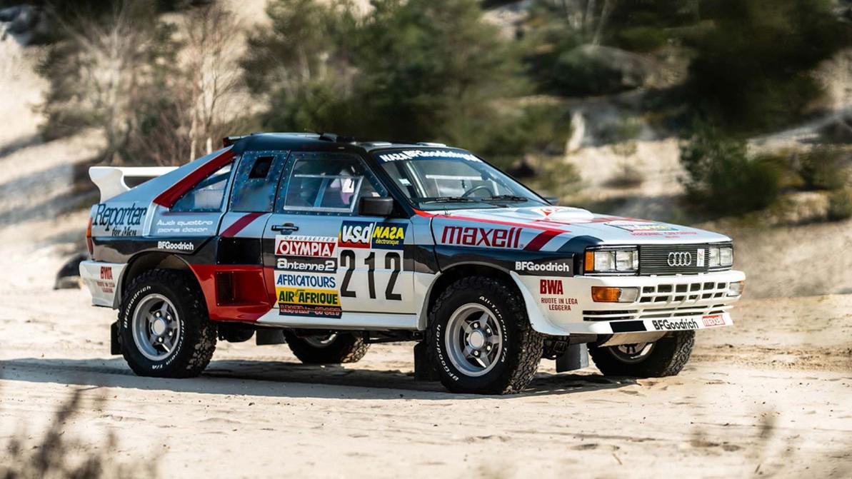 С молотка уйдёт уникальная Audi Quattro на шасси Range Rover. Её построили для «Дакара»