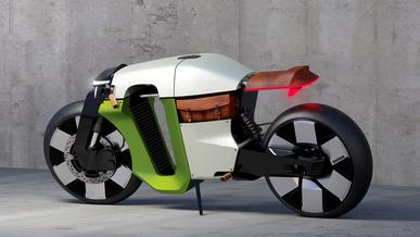 Škoda переосмыслила свой первый мотоцикл из XIX века на современный лад