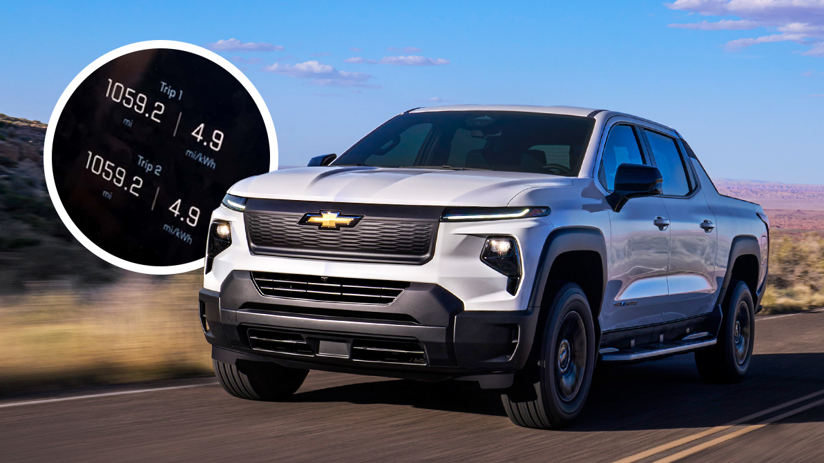 Электропикап Chevrolet Silverado случайно установил мировой рекорд дальнобойности