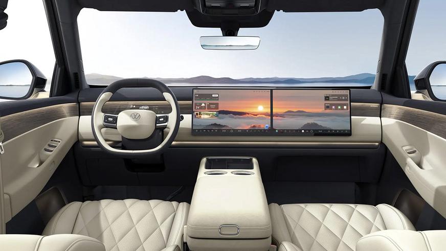 Большой гибрид Volkswagen для Китая: каким получился интерьер